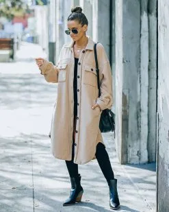 Alayjah Pocketed Longline Fleece Shacket - Biscotti - LAST CHANCE 18 Alayjah Pocketed Longline Fleece Shacket - Biscotti - LAST CHANCE -clothes Sales FO6C7229 a51ebc4c 1bac 4864 ae45 b2bbd766d805