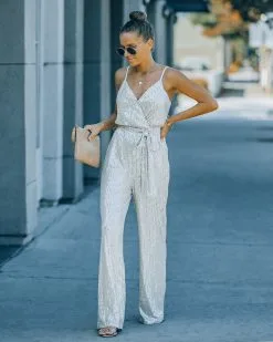 Starry Night Sequin Jumpsuit - Champagne - FINAL SALE 13 Starry Night Sequin Jumpsuit - Champagne - FINAL SALE -clothes Sales FO6C8288 7a65b4d3 2431 4063 8a49 28761986c468