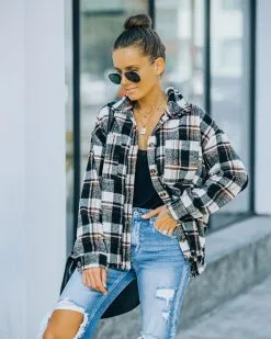 Dayton Frayed Plaid Button Down Shacket - FINAL SALE -clothes Sales FO6C8865 2bf25569 3f72 4b63 bae1 7bf578984894
