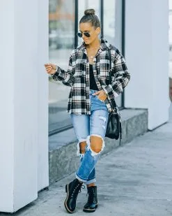 Dayton Frayed Plaid Button Down Shacket - FINAL SALE -clothes Sales FO6C8919 8f1959f8 c8f9 4a12 98c0 a240d752c73c