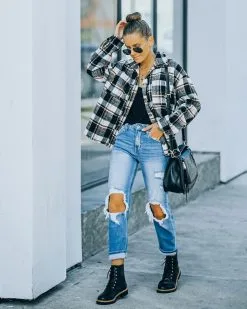 Dayton Frayed Plaid Button Down Shacket - FINAL SALE -clothes Sales FO6C8931 088f0c1a 825e 452c ad37 227d07fe2e26