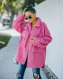 Maddie Pocketed Teddy Jacket - FINAL SALE