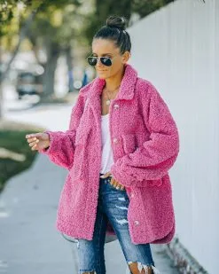 Maddie Pocketed Teddy Jacket - FINAL SALE -clothes Sales FO6C9228