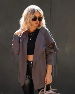 Kathy Pocketed Jacket - Charcoal - LAST CHANCE -clothes Sales Facetune 05 10 2022 19 41 29