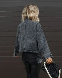 Own It Mineral Wash Denim Jacket - Black - FINAL SALE -clothes Sales Facetune 12 10 2022 20 47 05