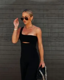 Brayden One Shoulder Jumpsuit - Black - SALE -clothes Sales Facetune 22 02 2023 18 16 29