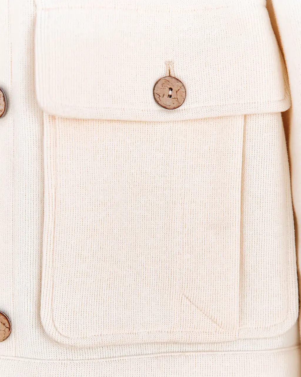 Faiz Pocketed Button Down Knit Jacket 4 Faiz Pocketed Button Down Knit Jacket - Image 4