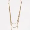 Felicity Layered Herringbone Necklace - Gold