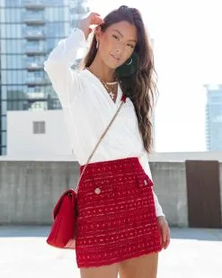 Gabriela Quilted Crossbody Bag - Red - LAST CHANCE -clothes Sales GabrielaQuiltedCrossbodyBag Red 4