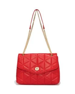 Gabriela Quilted Crossbody Bag - Red - LAST CHANCE -clothes Sales GabrielaQuiltedCrossbodyBag Red