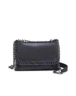 Gleam Chain Crossbody Bag - Black - FINAL SALE -clothes Sales GleamChainCrossbodyBag Black