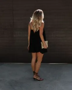 Amberlynn Lace Up Romper - Black -clothes Sales IMG 21532