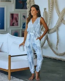 Baja Sur Pocketed Tie Dye Jumpsuit - FINAL SALE