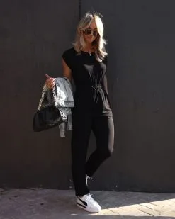 Ashtynn Pocketed Jumpsuit - Black - SALE -clothes Sales IMG 4925