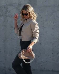 Jane Crop Lightweight Jacket - Tan - FINAL SALE 11 Jane Crop Lightweight Jacket - Tan - FINAL SALE -clothes Sales IMG 5848 Facetune 22 12 2022 10 32 20