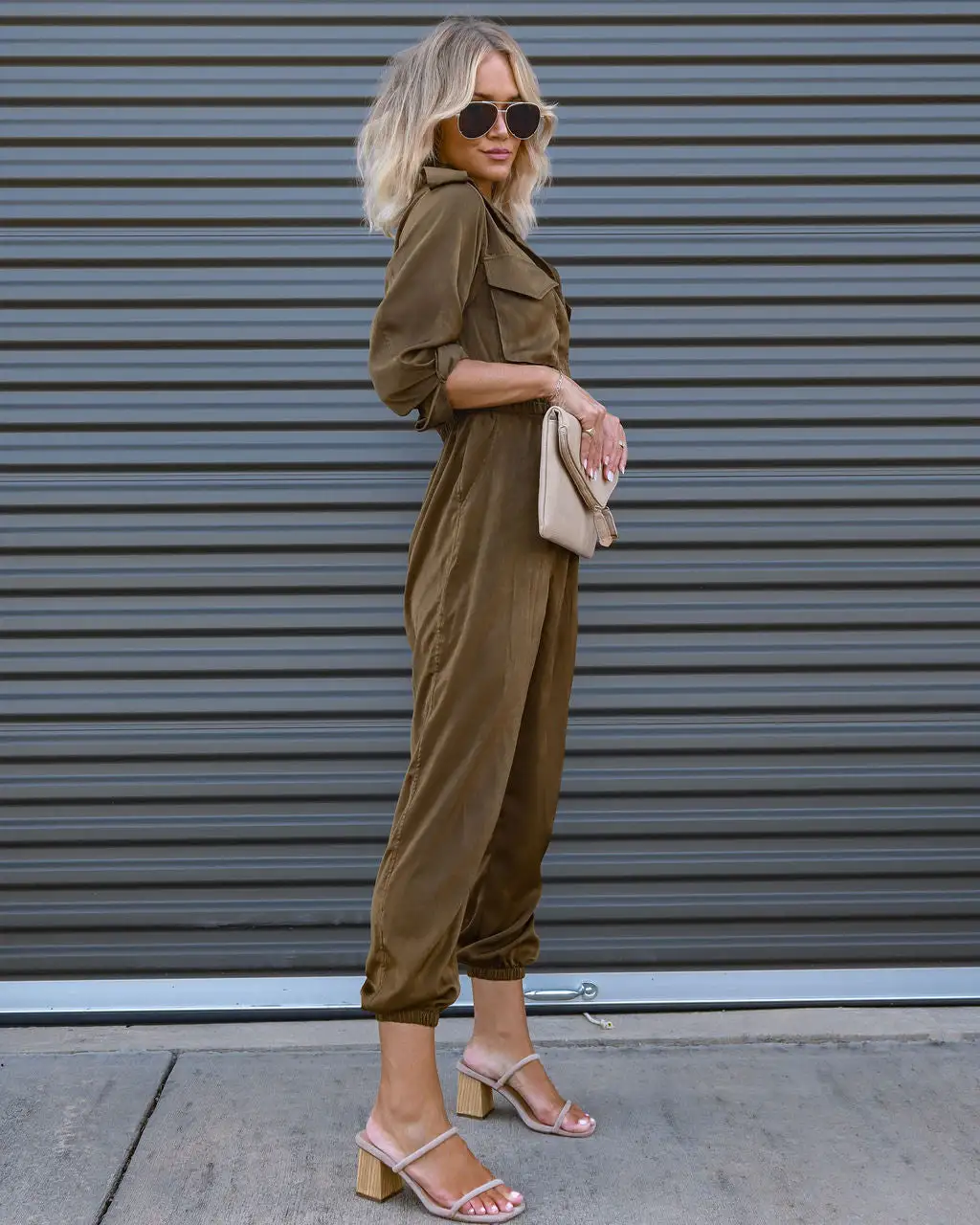Impressive Moment Pocketed Utility Jumpsuit - Olive - FINAL SALE 7 Impressive Moment Pocketed Utility Jumpsuit - Olive - FINAL SALE - Image 7