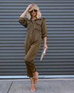 Impressive Moment Pocketed Utility Jumpsuit - Olive - FINAL SALE 13 Impressive Moment Pocketed Utility Jumpsuit - Olive - FINAL SALE -clothes Sales IMG 6172 97841421 876f 43d5 992c 102025643f91