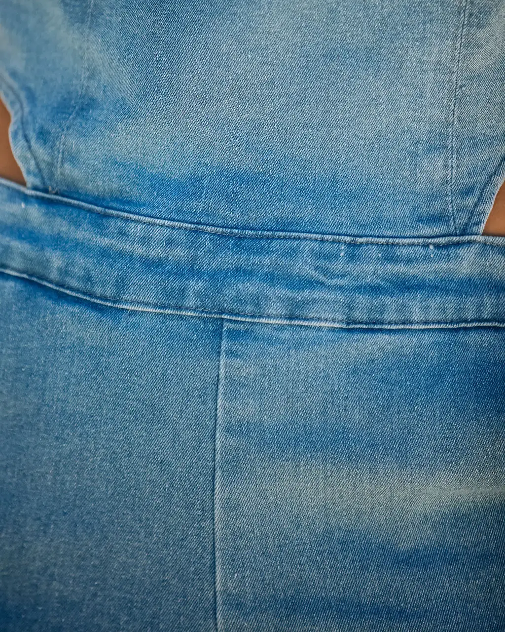 Vitamin Sea Pocketed Denim Cutout Jumpsuit - Denim - FINAL SALE 4 Vitamin Sea Pocketed Denim Cutout Jumpsuit - Denim - FINAL SALE - Image 4