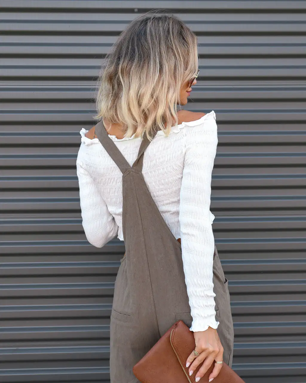 Everything Nice Cotton Pocketed Jumpsuit - Dark Olive - FINAL SALE 2 Everything Nice Cotton Pocketed Jumpsuit - Dark Olive - FINAL SALE - Image 2