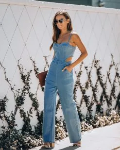 Vitamin Sea Pocketed Denim Cutout Jumpsuit - Denim - FINAL SALE 18 Vitamin Sea Pocketed Denim Cutout Jumpsuit - Denim - FINAL SALE -clothes Sales IMG 6747 b1e9c38c 1309 4966 936d 4c675014ed89