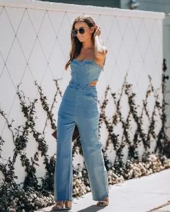 Vitamin Sea Pocketed Denim Cutout Jumpsuit - Denim - FINAL SALE 20 Vitamin Sea Pocketed Denim Cutout Jumpsuit - Denim - FINAL SALE -clothes Sales IMG 6776 17c3b650 4617 437b b29b 8a41dc3ce729