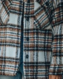 Woodwork Pocketed Sherpa Lined Plaid Shacket - FINAL SALE -clothes Sales IMG 7572 c5c223b1 6d23 4ad6 a8dd 03816aa7634b