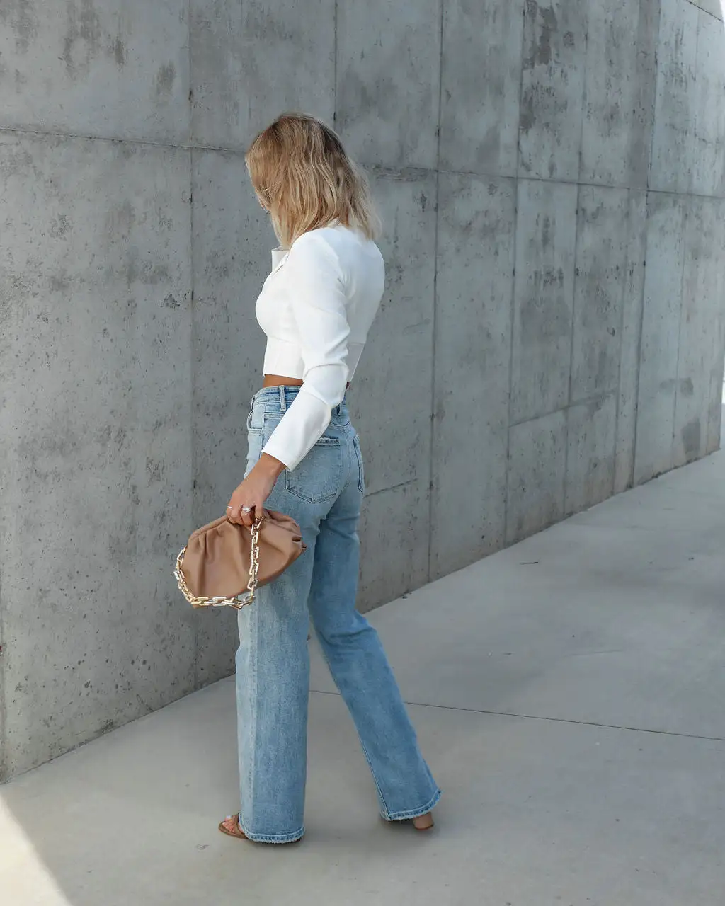 Donna Cropped Blazer - White 5 Donna Cropped Blazer - White - Image 5