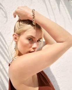 Jaxon Cuban Chain Bracelet - Gold -clothes Sales JaxonCubanChainBracelet Gold021