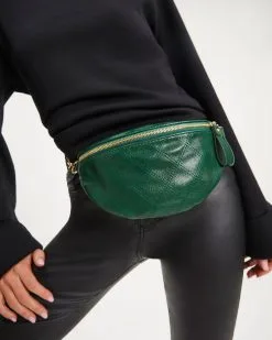 Jenny Faux Leather Belt Bag - Green -clothes Sales Jenny Faux Leather Belt Bag Green 2746