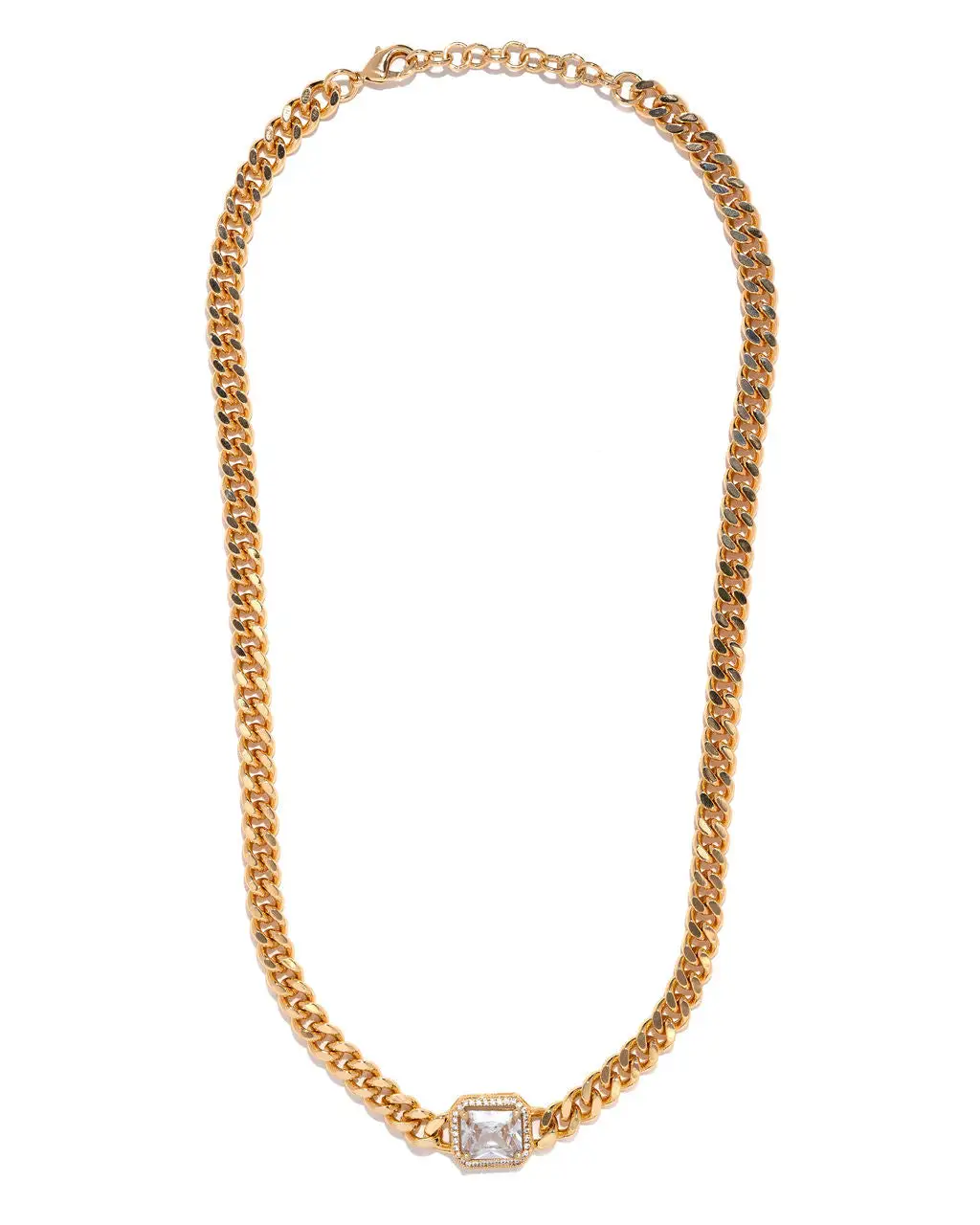 Jules Chain Necklace - Clear - FINAL SALE 2 Jules Chain Necklace - Clear - FINAL SALE - Image 2