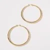 Juliana Faceted Hoops - Gold