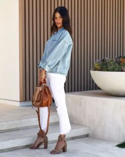 Justina Cargo Denim Jacket - LAST CHANCE -clothes Sales JustinaCargoDenimJacket40copy