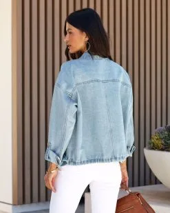 Justina Cargo Denim Jacket - LAST CHANCE -clothes Sales JustinaCargoDenimJacket57copy