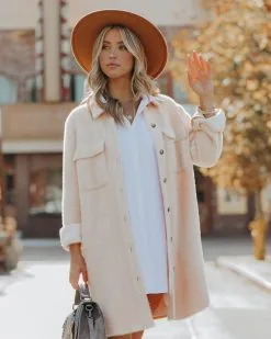 Lilyann Pocketed Soft Knit Jacket - Blush -clothes Sales LilyannPocketedSoftKnitJacketBlush131