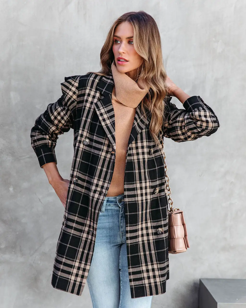 Matilda Plaid Lightweight Pocketed Jacket - FINAL SALE 3 Matilda Plaid Lightweight Pocketed Jacket - FINAL SALE - Image 3