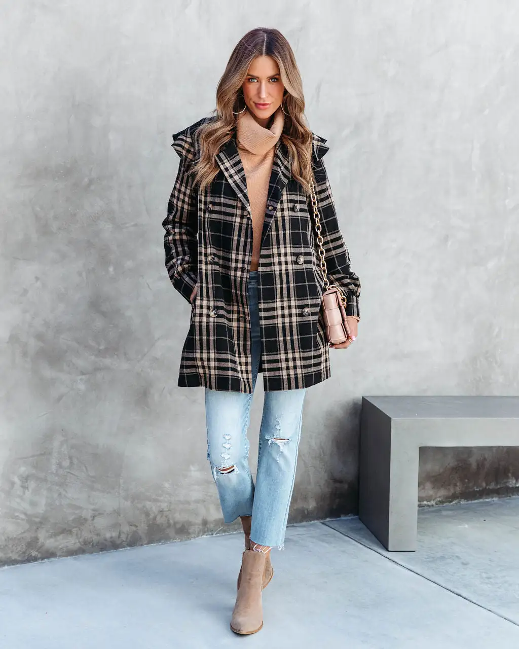 Matilda Plaid Lightweight Pocketed Jacket - FINAL SALE 1 Matilda Plaid Lightweight Pocketed Jacket - FINAL SALE