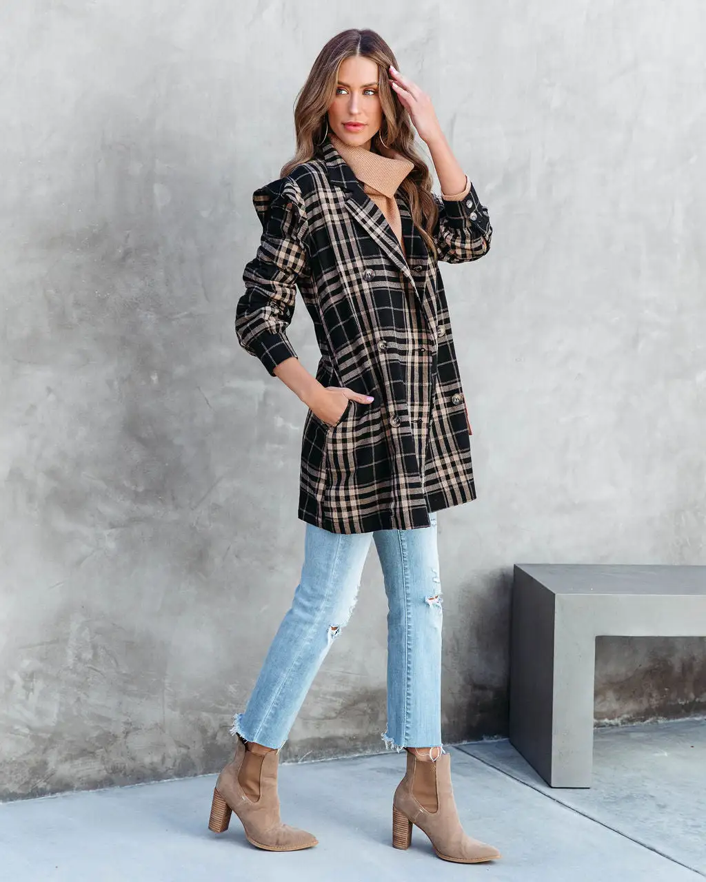 Matilda Plaid Lightweight Pocketed Jacket - FINAL SALE 5 Matilda Plaid Lightweight Pocketed Jacket - FINAL SALE - Image 5