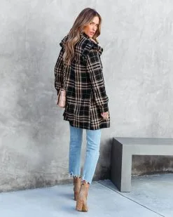 Matilda Plaid Lightweight Pocketed Jacket - FINAL SALE 10 Matilda Plaid Lightweight Pocketed Jacket - FINAL SALE -clothes Sales MatildaPlaidPocketedLightweightJacket 6