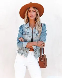 Mckinney Two-Tone Distressed Denim Jacket - FINAL SALE