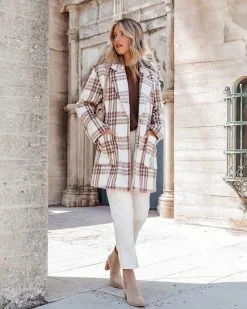Mind Your Business Pocketed Plaid Coat - LAST CHANCE -clothes Sales Mindyourbusinesspocketedplaidcoat15