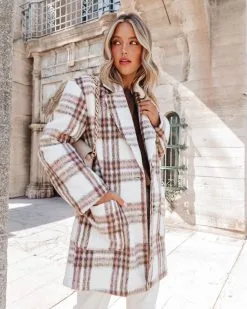 Mind Your Business Pocketed Plaid Coat - LAST CHANCE -clothes Sales Mindyourbusinesspocketedplaidcoat20