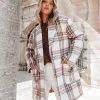 Mind Your Business Pocketed Plaid Coat - LAST CHANCE