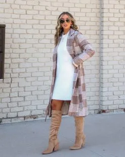 Keeping It Real Pocketed Plaid Coat - FINAL SALE