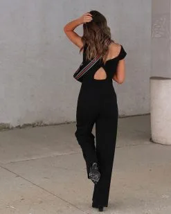 Kyle Asymmetrical Neck Wide Leg Jumpsuit - Black - FINAL SALE 8 Kyle Asymmetrical Neck Wide Leg Jumpsuit - Black - FINAL SALE -clothes Sales Myproject 1 2022 12 22T085640.014