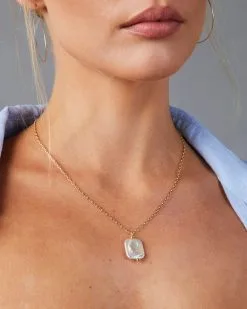 Vintage Pearl Necklace - Gold -clothes Sales N09523PLG1 GOLD 339