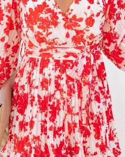 No Matter What Floral Pleated Romper - FINAL SALE -clothes Sales NoMatterWhatFloralPleatedRomper60