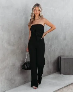Off To The Opera Strapless Jumpsuit - Black - FINAL SALE -clothes Sales OffToTheOperaStraplessJumpsuitBlack4
