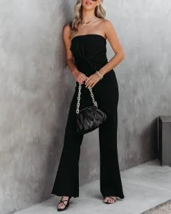 Off To The Opera Strapless Jumpsuit - Black - FINAL SALE -clothes Sales OffToTheOperaStraplessJumpsuitBlack86