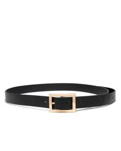 Oxford Gold Buckle Belt - Black - FINAL SALE