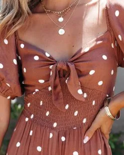 Preppy Lady Polka Dot Jumpsuit - FINAL SALE -clothes Sales PreppyLadyPolkaDotJumpsuit49